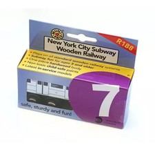 Munipals New York City Subway Car Train 7 Flushing Local Wooden R188