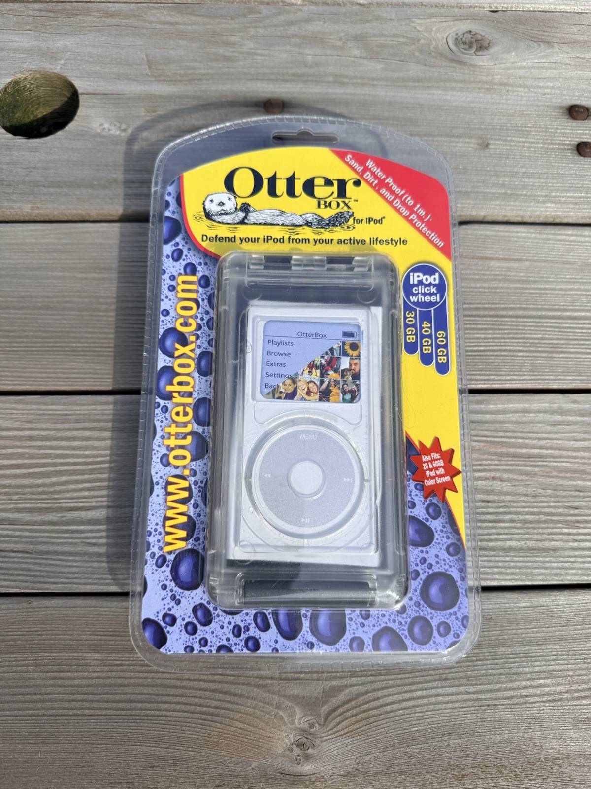 Otterbox Vintage 4th gen iPod Classic Water Case Wheel Fits 30/40/60 GB  New