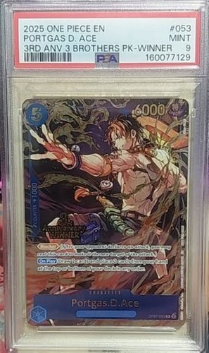 Portgas.D.Ace (3rd Anniversary Winner) graded PSA 9 for sale on eBay