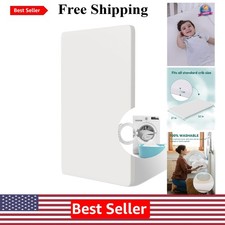 Zipper Cover Crib Mattress Topper - Hypoallergenic  Machine Washable, 52" x 27"