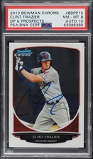 Clint Frazier Cleveland Indians Yankees 2013 Bowman Chrome PSA DNA Auto 10