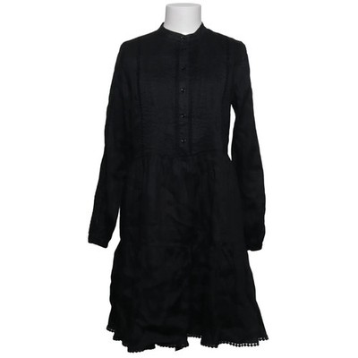 Mrs & Hugs, Kleid, Größe: L, Schwarz, Baumwolle/Leinen, Einfarbig, Damen #Vbw