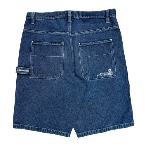 Southpole Denim Shorts - 36W 12L Blue Cotton