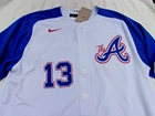 NWT Nike jersey, Atlanta Braves, MLB logo, Acuna Jr., #13, men's L, XL, $175