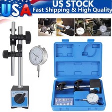 Dial Indicator with Magnetic Base Holder Differential Backlash Gauge 0-1.0" Test