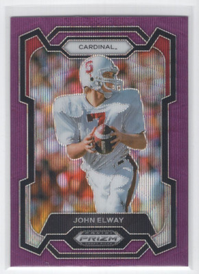 37 2024 Panini Prizm Draft Picks Purple Wave John Elway 37 2024 Panini Prizm Draft Picks Purple Wave John Elway