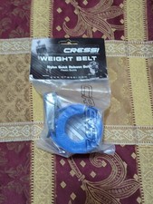 Cressi Nylon Weight Belt w/ Plastic Buckle And Quick Release - Blue - New 
