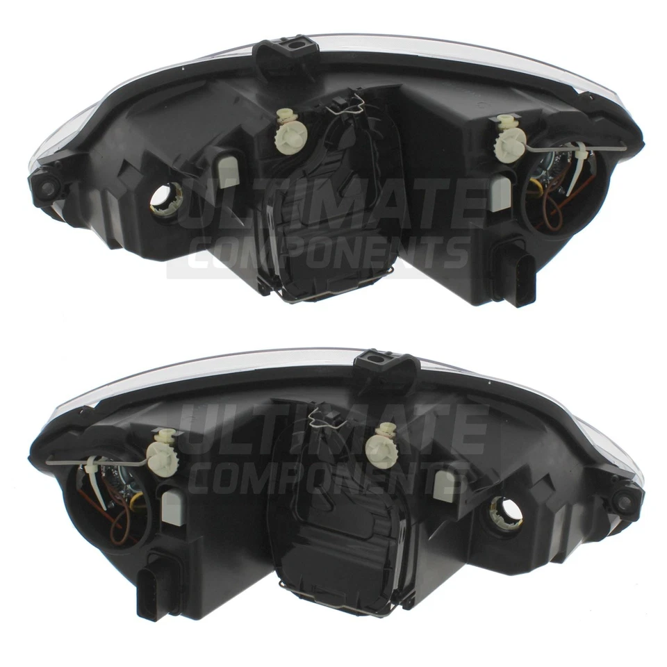 Черные внутренние фары головного света Seat Leon Mk2 хэтчбек 2005-2009 1 пара - Изображение 2 из 4