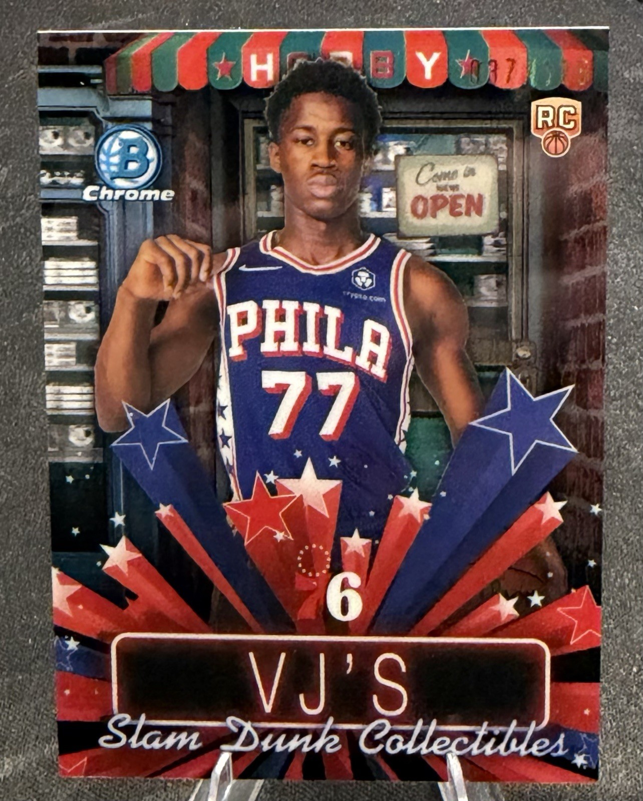 VJ EDGECOMBE Rookie Card Refractor Aqua /125 Hobby Stars - 2025-26 Bowman