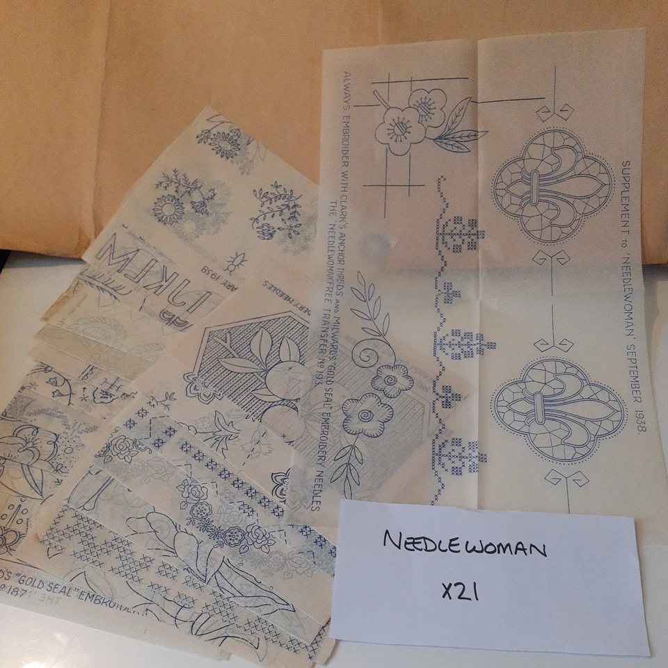 Vintage Embroidery Transfer Bundle Magazine Inserts 253x sheets - Image 4 of 4