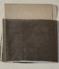 2 x Polsterstoff Stoffrest Möbelstoffe Dekostoffe Patchwork Beige und Braun