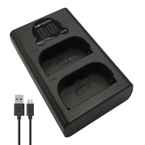 LP-E6 LP-E6N LCD USB Battery Charger for Canon EOS 5D Mk III 6D 7D Mk II
