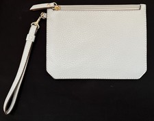 Ann Klein Wristlet Wallet Medium Zip Pouch Pebble Light NWOT- 7 3/4" x 5 3/4"