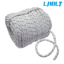 LABLT 3/8"×200' Double Braid Polyester Rope 1544Lbs Breaking Strength Bull Rope