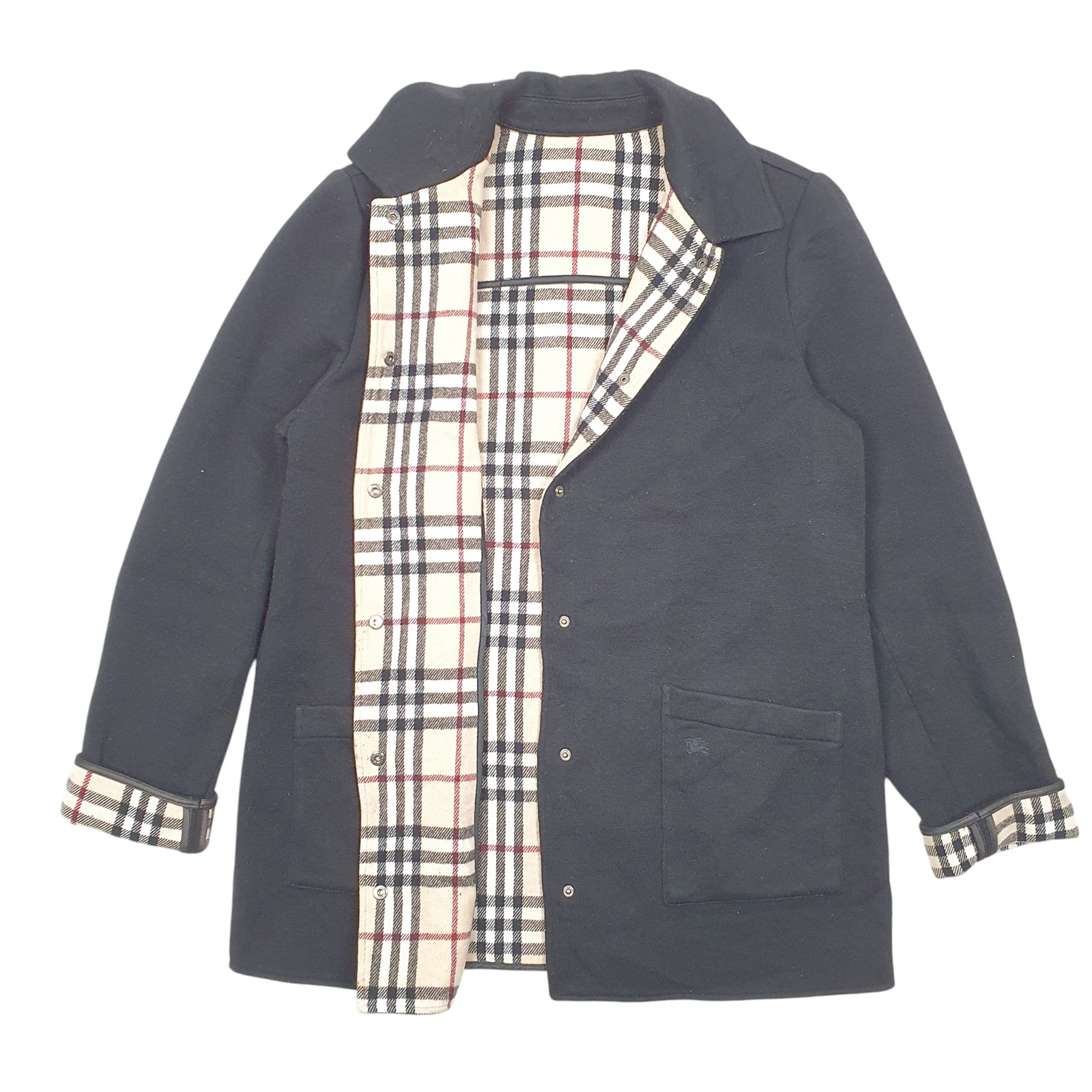 BURBERRY Wool Jacket Coat Insulated London Overcoat Womens M image 2