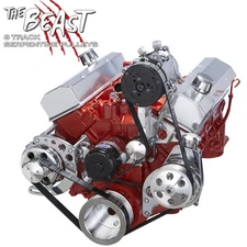 Small Block Chevy Serpentine Pulley Conversion Kit Air Conditioning Electric WP