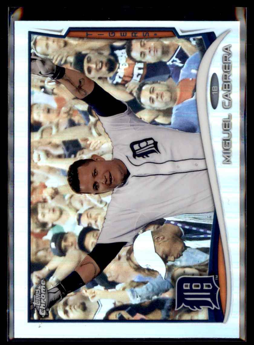 2014 Topps Chrome Refractor Miguel Cabrera Detroit Tigers #220