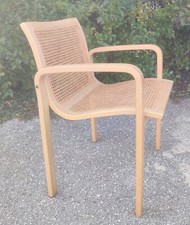 Sedia vintage in faggio e Paglia di Vienna disegnatada Olivo Pietro, Italia 1970