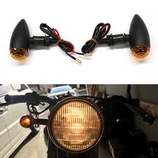 For Bobber Chopper Motorcycle Bullet Turn Signal Indicator Brake Stop Tail Light