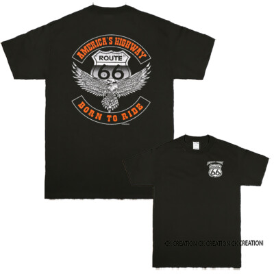 America's Highway Route 66 Eagle Graphic T-shirt
