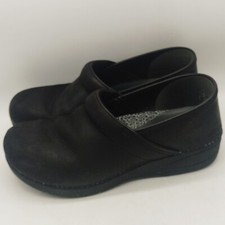 DANSKO XP 2.0 Black Sz 41 9.5 Women Leather Nursing Clogs
