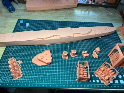 3D Printed 1/350 French Navy Cruiser Duguay-Trouin Unpainted Model Kit