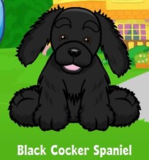 Webkinz Classic Black Cocker Spaniel - hm810 - Retired - Virtual Code Only