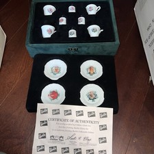 tea Party set porcelain Barbie Play Cups And Saucers Birthday Gift Miniature