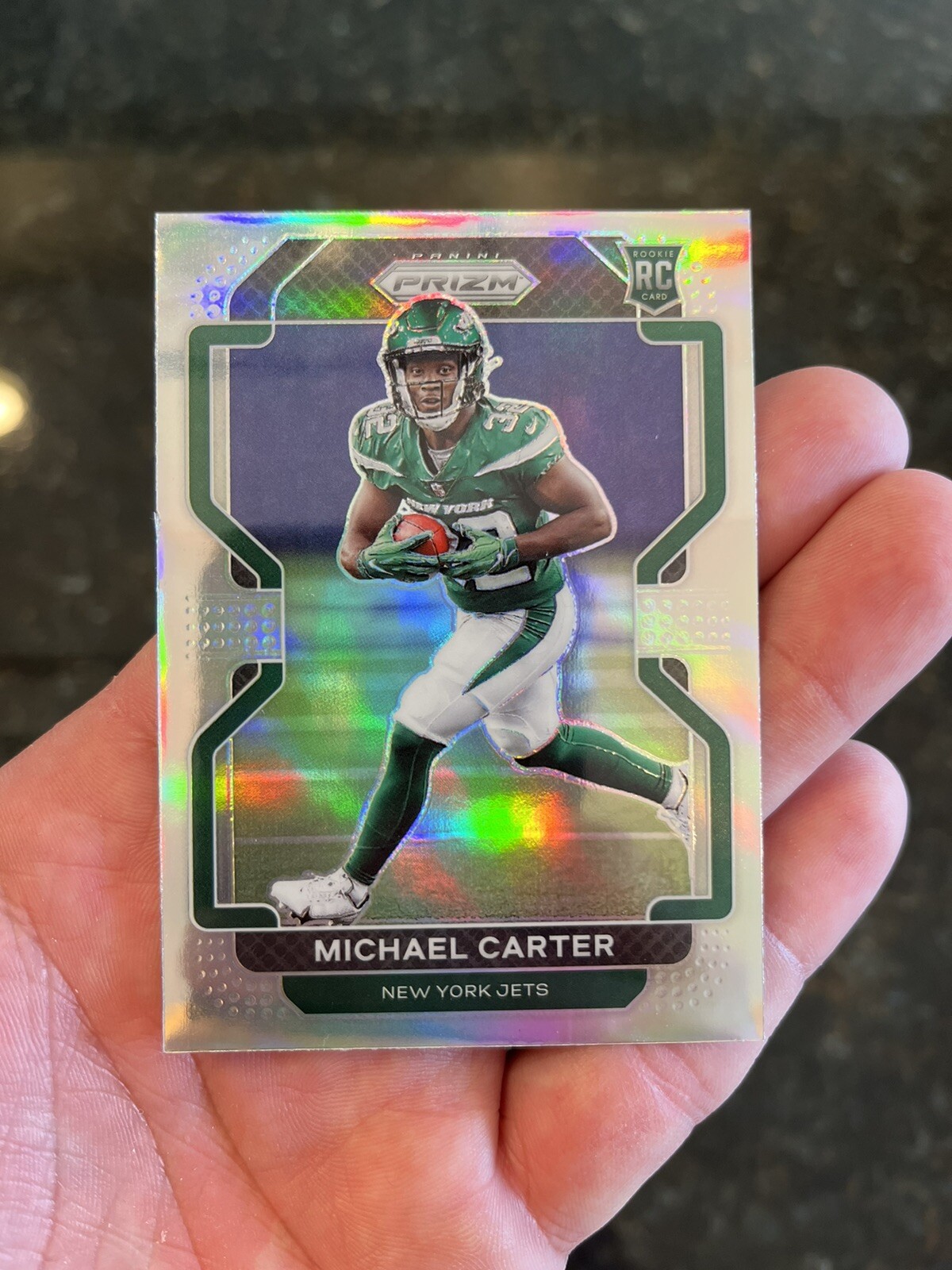 2021 Panini Prizm #365 Michael Carter Silver RC Jets