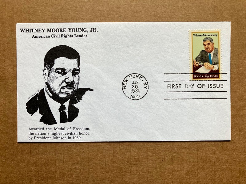 1981 15c Whitney Moore Young 1875 KMC Venture FDC LE / 200