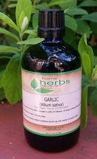 Garlic Organic Tincture 100ml. 1:2 Ratio. High Strength Herbal Extract.