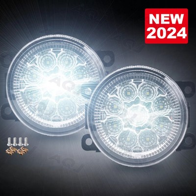 2× Fog Light For Jeep Compass 2017-2021 Jeep Cherokee 2018 Clear Lamp