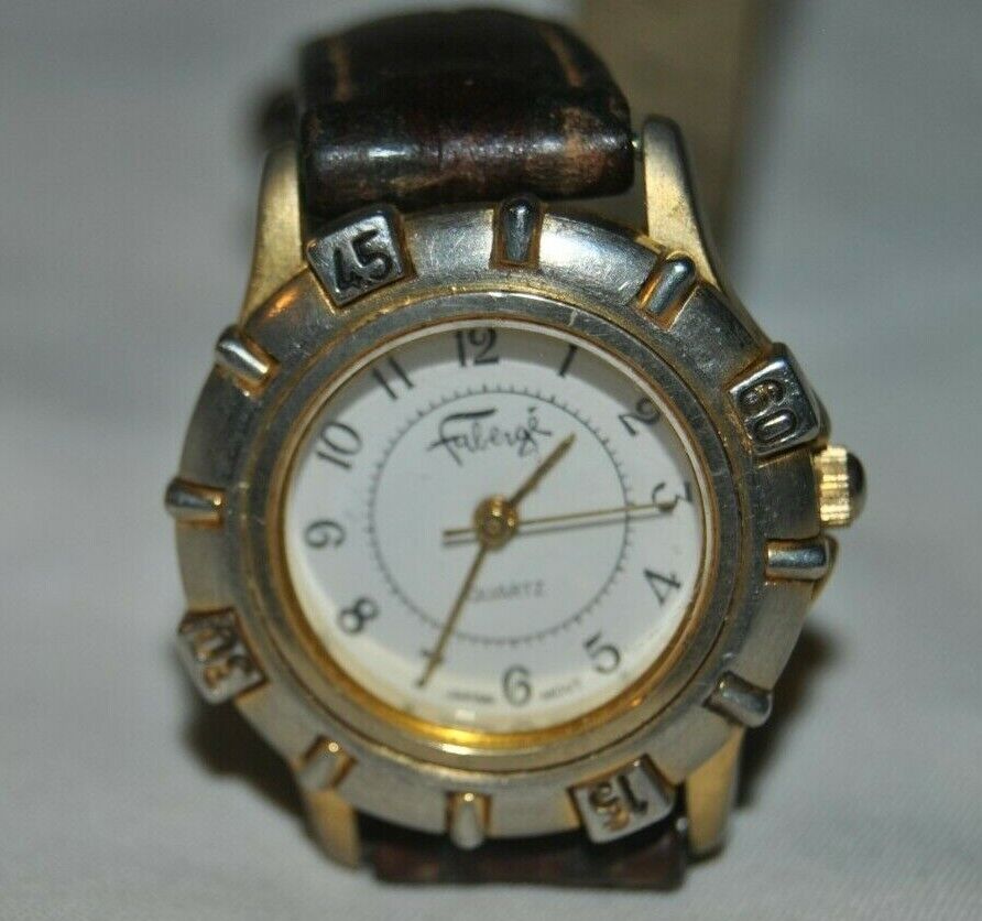 Women Faberge Quartz Wristwatch 7" Long 1" Wide  Parts and Repair   