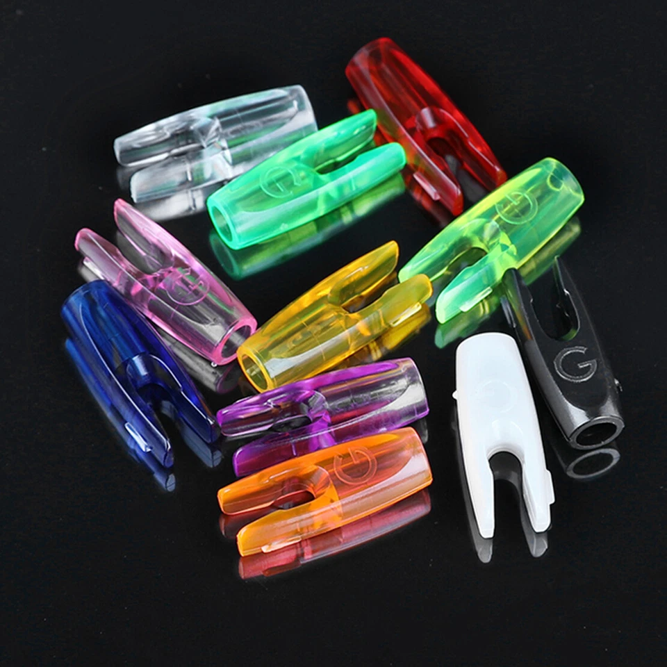 50X Archery Arrow Nocks Tails 3.2mm Pin Nock Plastic Arrow Shaft DIY Hunting - Image 2 of 4