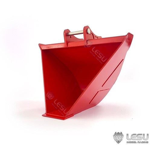 USED Metal Trapezoid Narrow Bucket for 1/14LESU RC Hydraulic ET35 Excavator Part