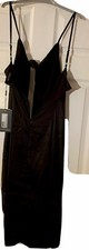 Shape Black Satin Dress Size 14