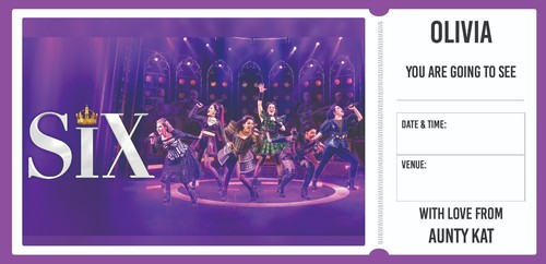 Concert Tickets Gift Personalised Birthday You Are Going To See Gift Ticket Tour - Picture 41 of 48
