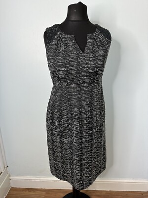 Noa Noa Black White Dress Size M Fit Size 12.