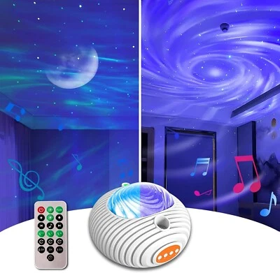 Lampe Sternenhimmel Projektor Beamer Galaxie Nachtlicht Licht Weiß B379 - Bild 1 von 4