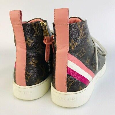 LOUIS VUITTON Stellar line High-top sneakers Shoes 36 Brown Authentic Women  Used