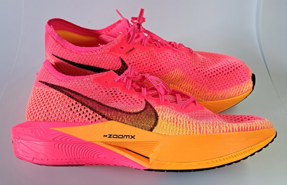 Nike ZoomX Vaporfly Next%3 Hyper Pink Black Orange Running Shoes Size 14 DV4129-600