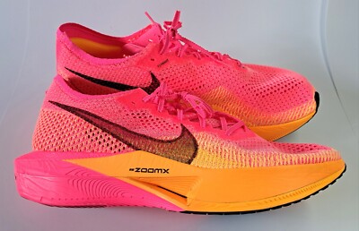 Nike ZoomX Vaporfly Next%3 Hyper Pink Black Orange DV4129-600 Size