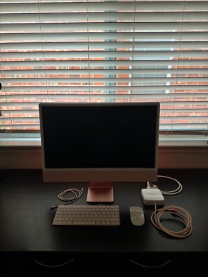 Apple iMac 24'' M1 16GB 1TB SSD 8 Core CPU 8 Core GPU 4.5K Retina - Pink