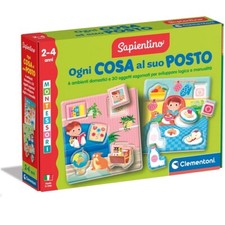 Clementoni Sapientino Montessori Ogni Cosa al Suo Posto Gioco Educativo Flashcar