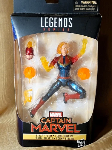 Marvel Legends - CAPITANA MARVEL - Forma binaria - Exclusivo de Walmart - NUEVO, COMO NUEVO