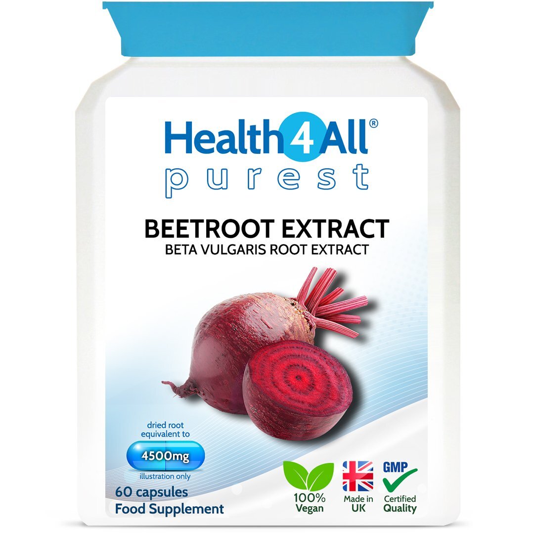 Purest Beetroot Extract 4500mg Capsules Natural Blood Pressure