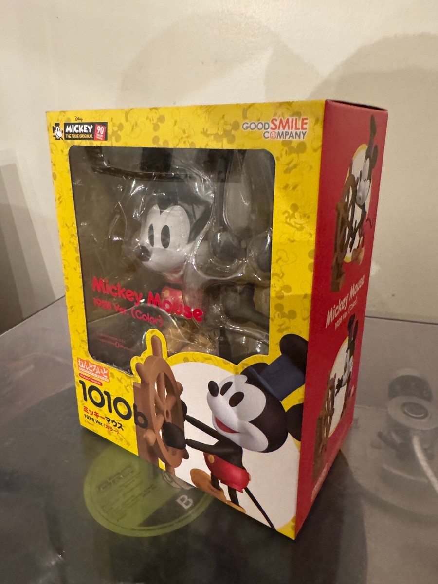 Nendoroid #1010b Steamboat Willie Mickey Mouse 1928 Color Good