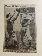 Pinky Higgins Chet Laabs Detroit Tigers 1939 Sporting News Baseball 4X6 Panel