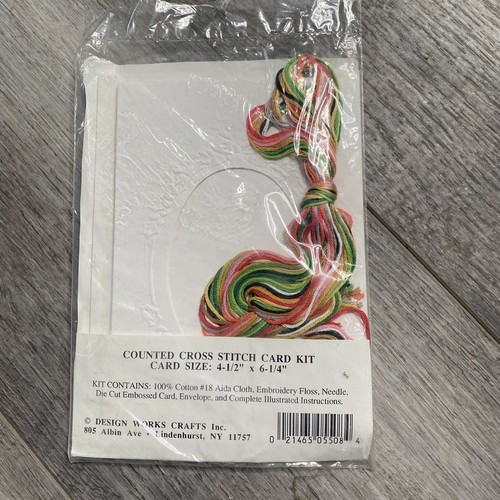 Design Works Cross Stitch Greetings Card Kit New 5609 Noep tessy bear counted - Picture 3 of 3