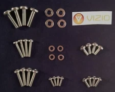 Full set of Vizio TV Mounting Bolts/Screws and Washers - Fits any size Vizio TV